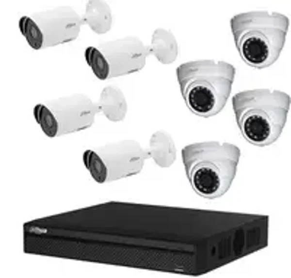Pack de vidéosurveillance CVI 8 caméras dont 4 dômes - sans HDD DAHUA