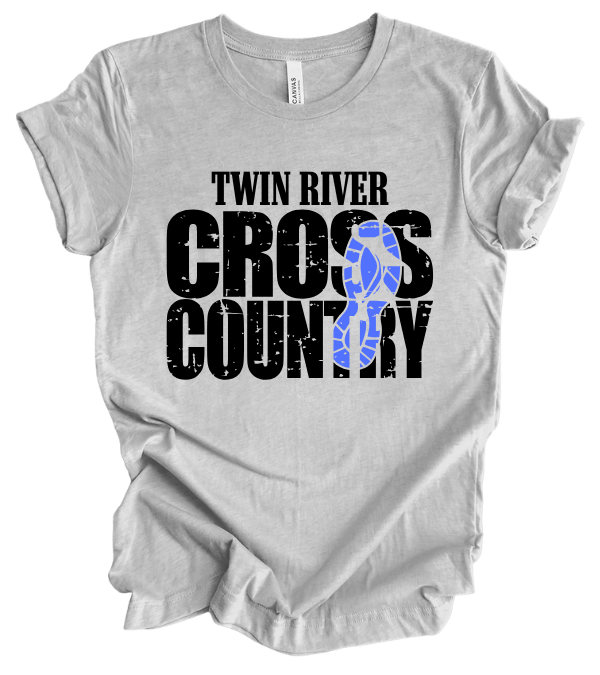 [Your Town] Cross Country T-Shirt with Team Footprint
