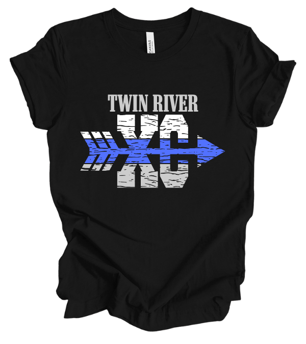 "XC" Cross Country T-Shirt with Grungy Arrow Design