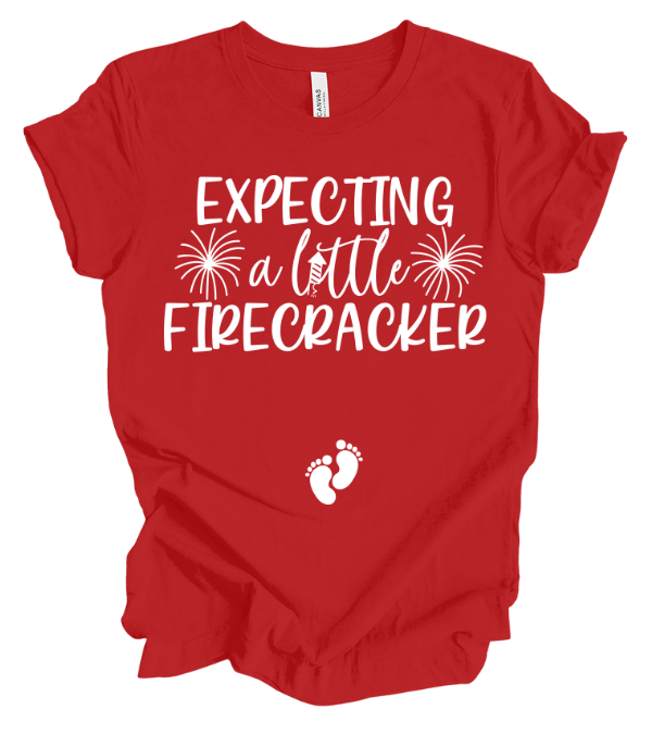 Expecting a Little Firecracker Maternity T-Shirt