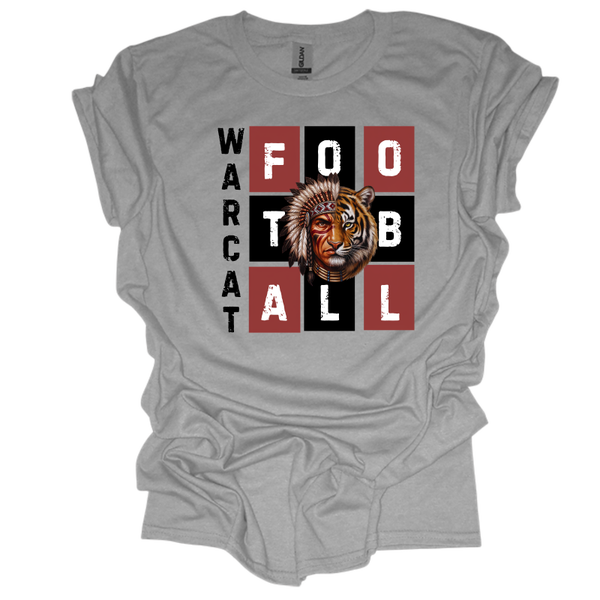 Checkered Warcat Football