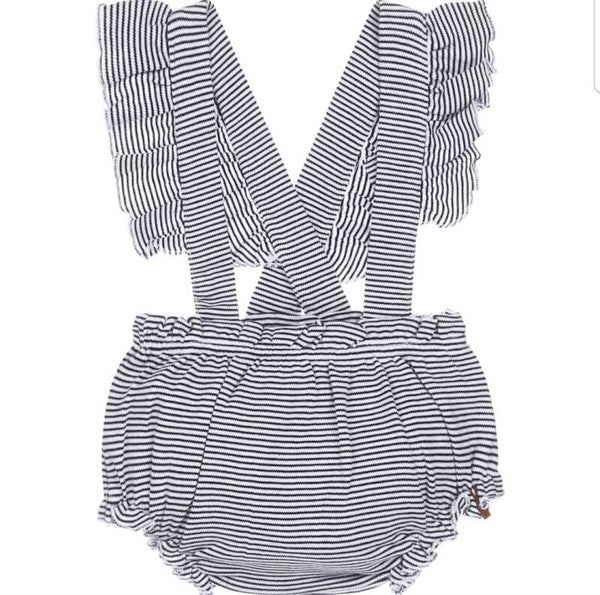 Suspender shorts stripe