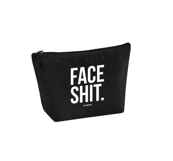 Toilettas face shit. Zwart