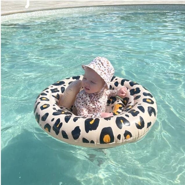 Babyfloat panterprint beige 0-1 jaar