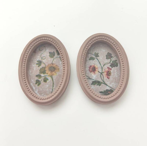 Vintage Flower lijstje Oud Roze