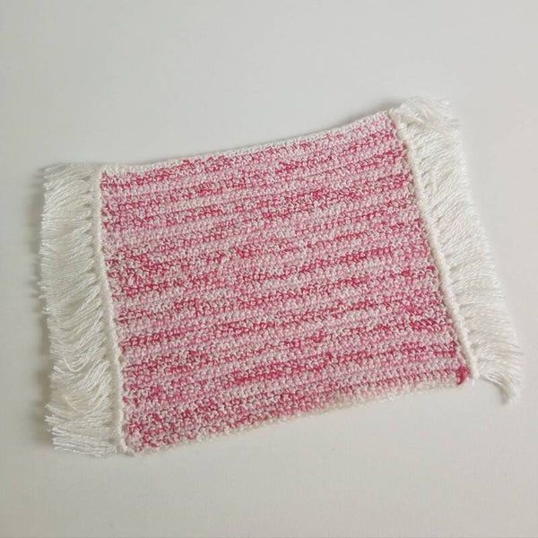 Vloerkleed roze/rood/wit