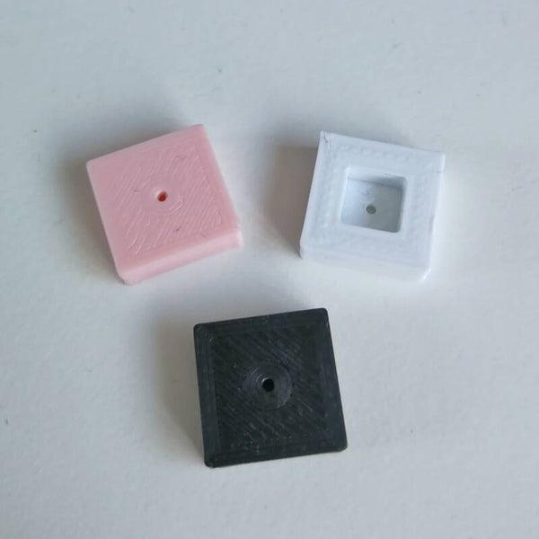 Vierkant plafond kapje voor 1 lamp