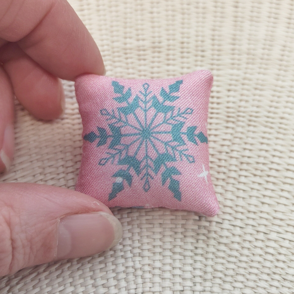 Kussentje Sneeuwvlok Groen