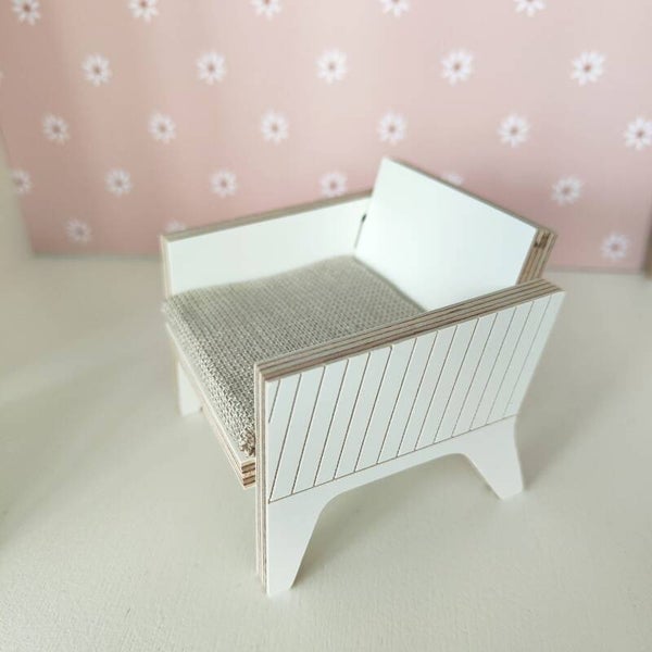 Stoeltje Stripes Beige