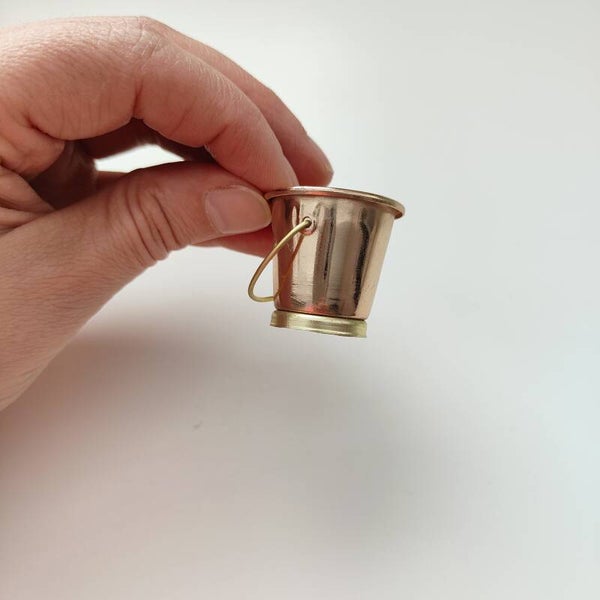 koper kleurig emmertje