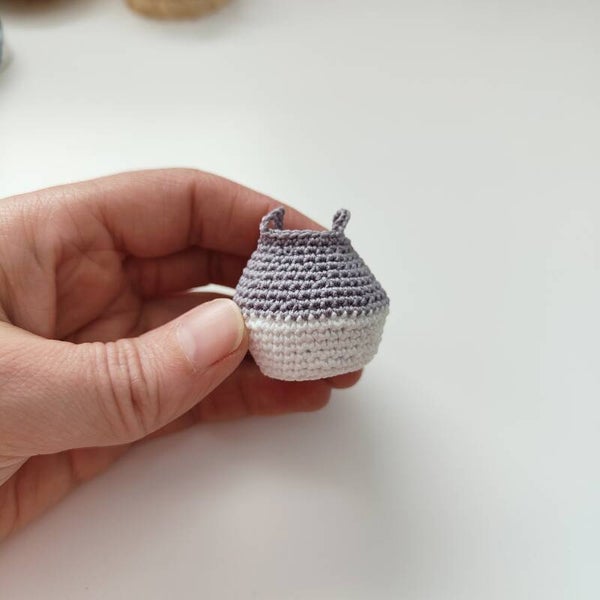 buikmandje grijs/wit