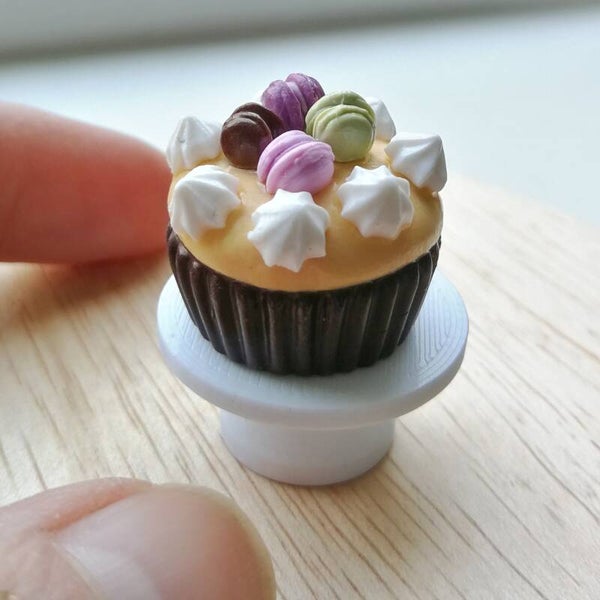 Macaron taartje lila/mint