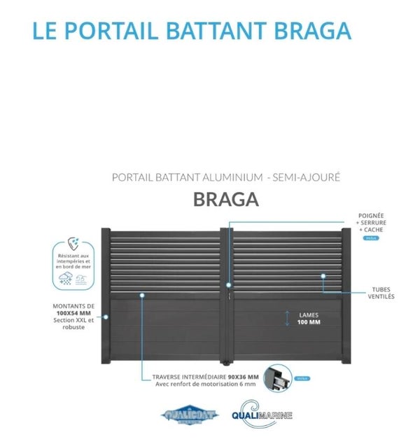 Portail blanc braga
