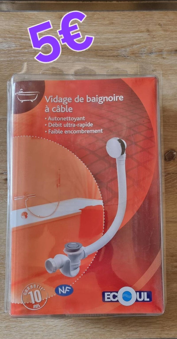 vidage de baignoire