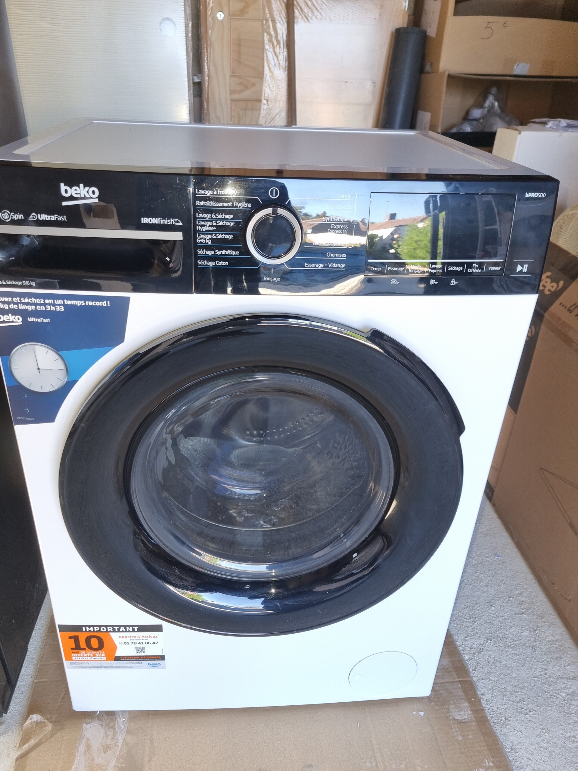 Lave-linge séchant Beko