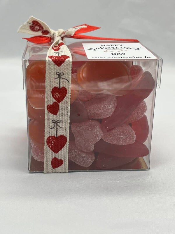 Valentijn Kubus Snoepdoosje