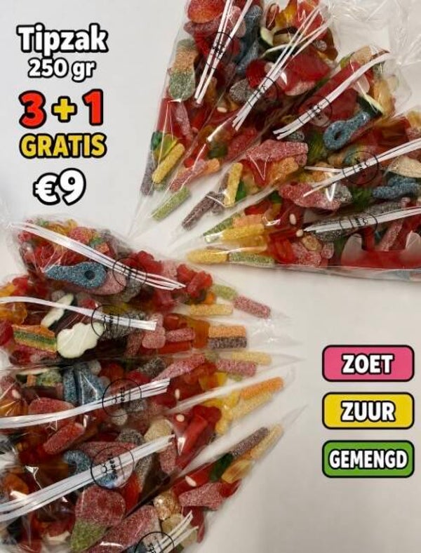 Tipzak 250 gr 3+1