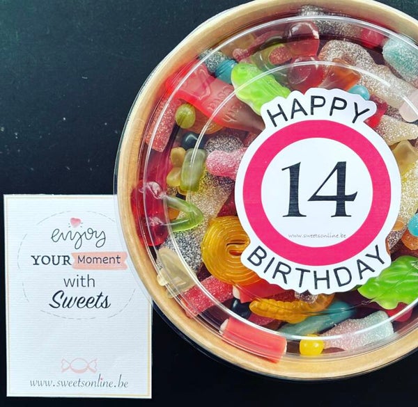 'Leeftijd Happy Birthday' Sharingbox