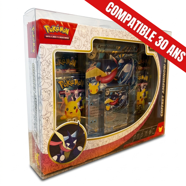 Protection souple extra-clear pour coffret 4 boosters Pokémon