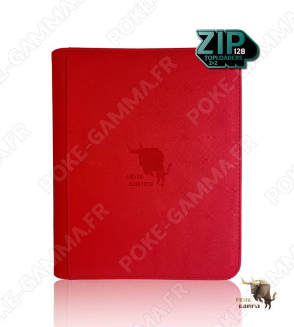 Binder premium pour 128 TOPLOADERS rangement latéral - Fermeture ZIP