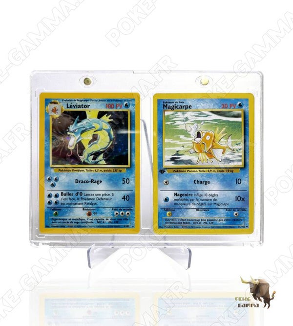 Protection acrylique aimantée pour 2 cartes Pokémon