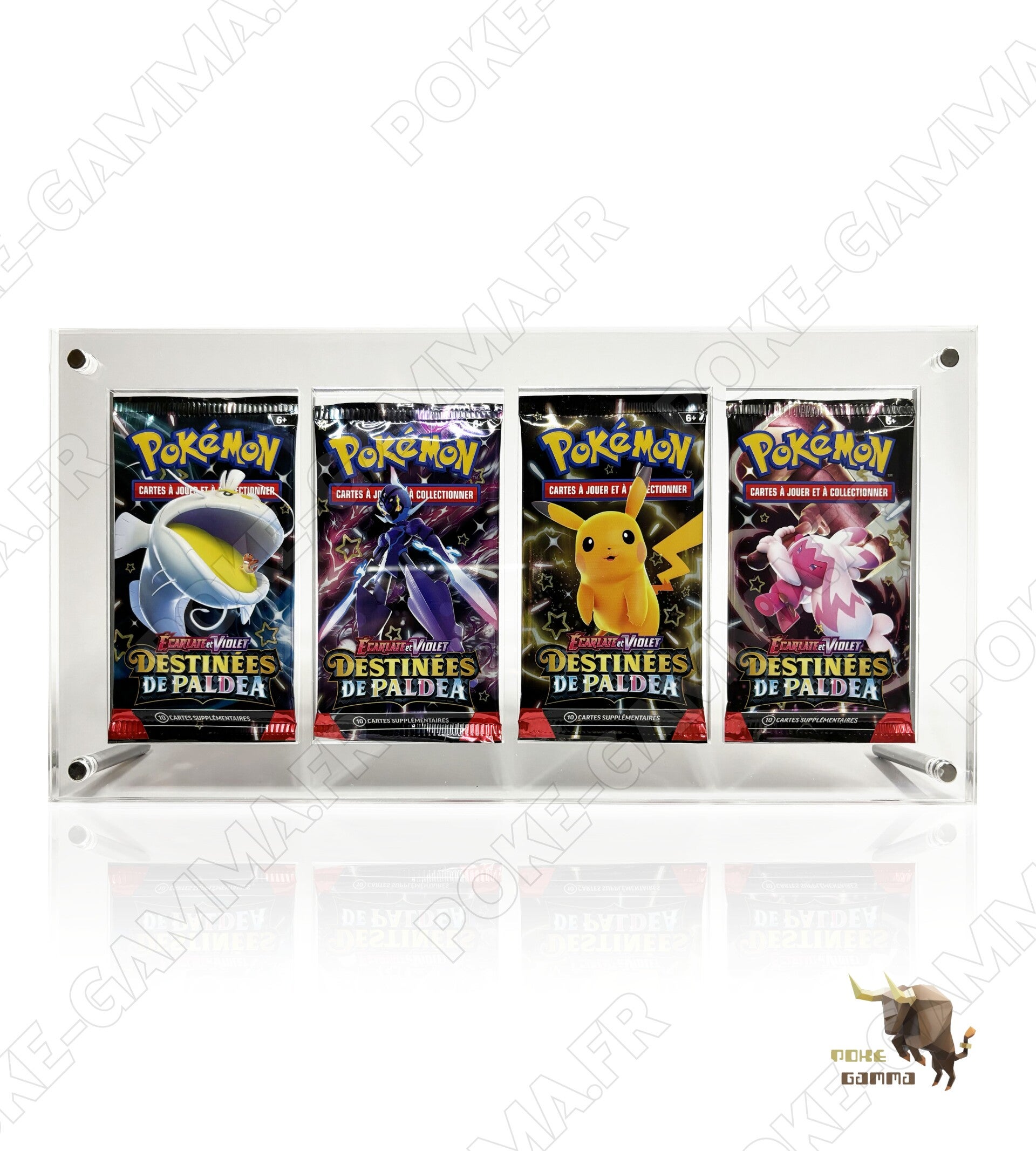 Protection acrylique premium pour artset 4 boosters