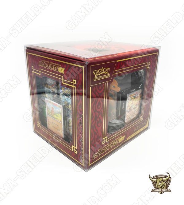 Protection souple extra-clear pour coffret SPC Super-Premium Dracaufeu Pokémon