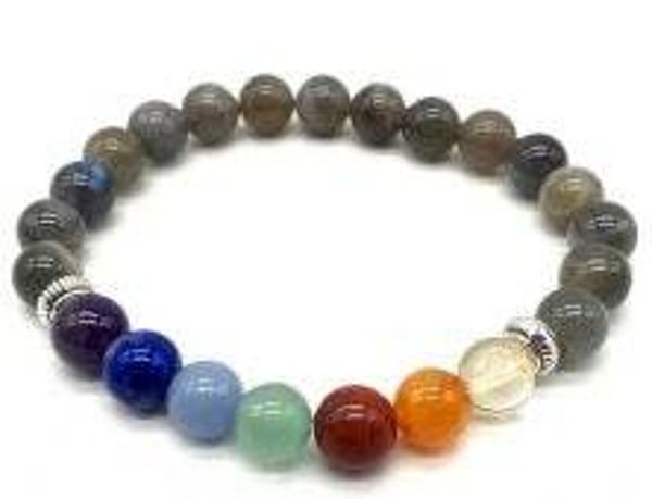 Bracelet Labradorite & 7 Chakras
