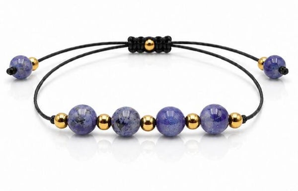 Bracelet doré – Sodalite