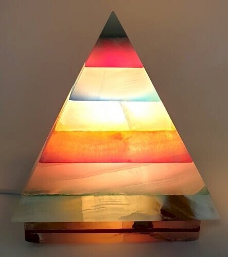 Lampe en Onyx – Pyramide