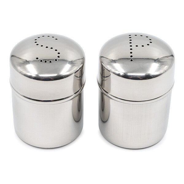 Salière et poivrière, argent - 2 pièces