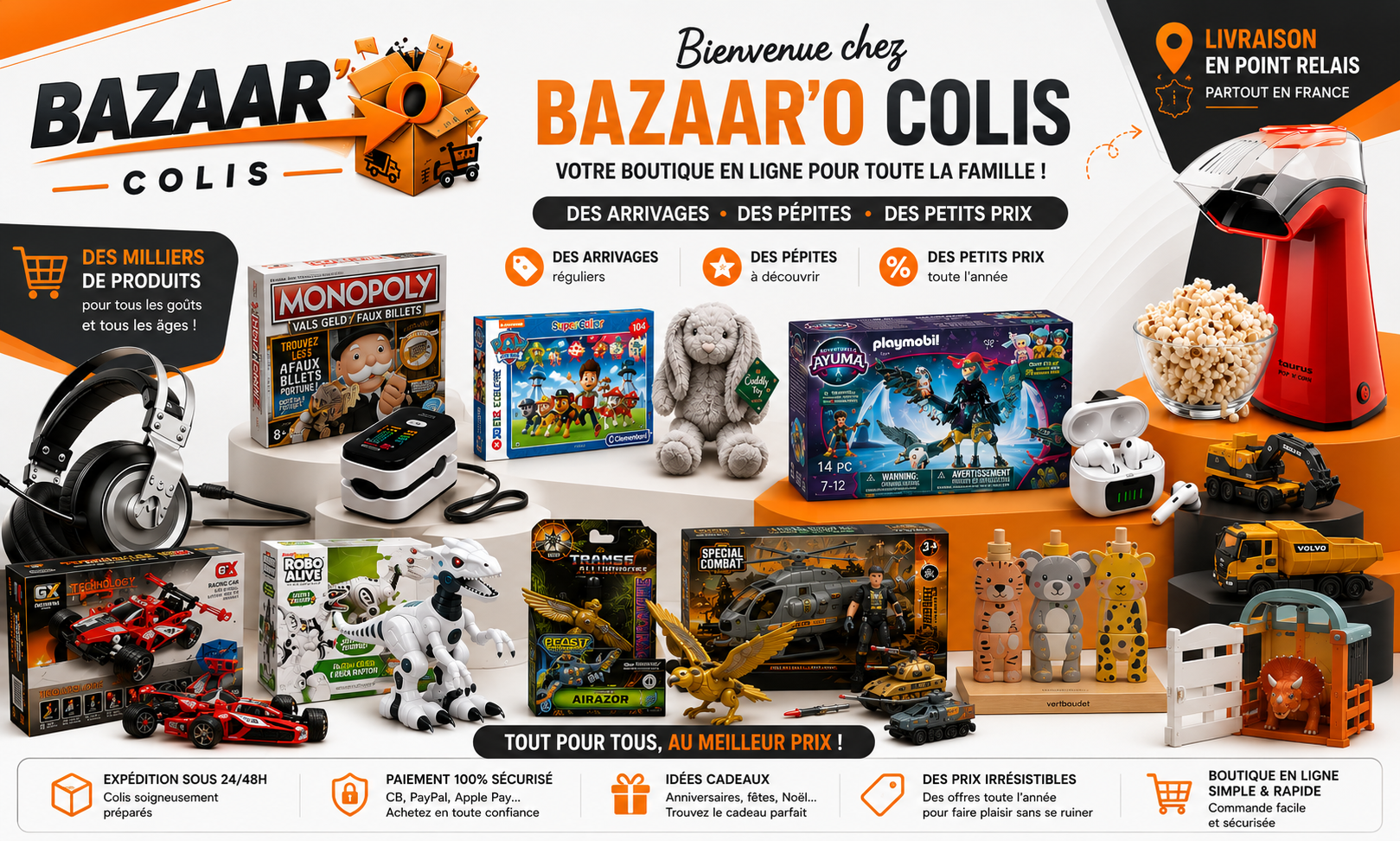 Bienvenue chez Bazaar'O Colis