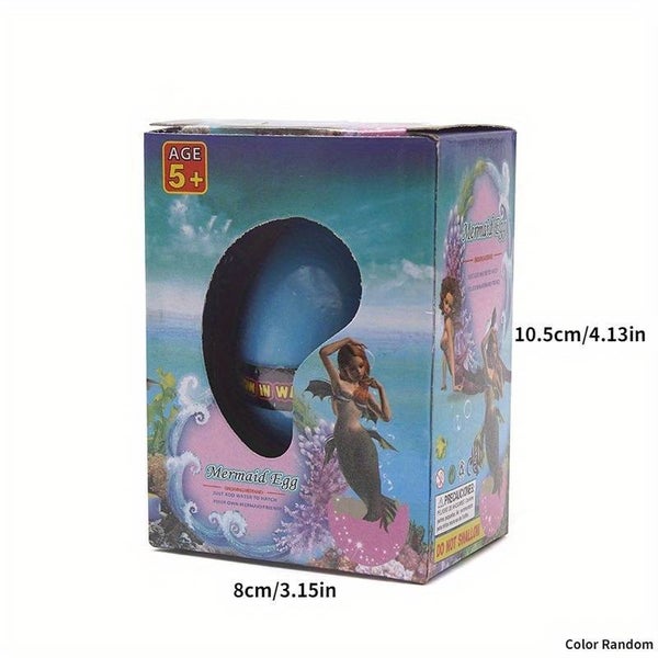 œuf de sirène éclosent en gonflant lorsqu'ils sont trempés dans l'eau