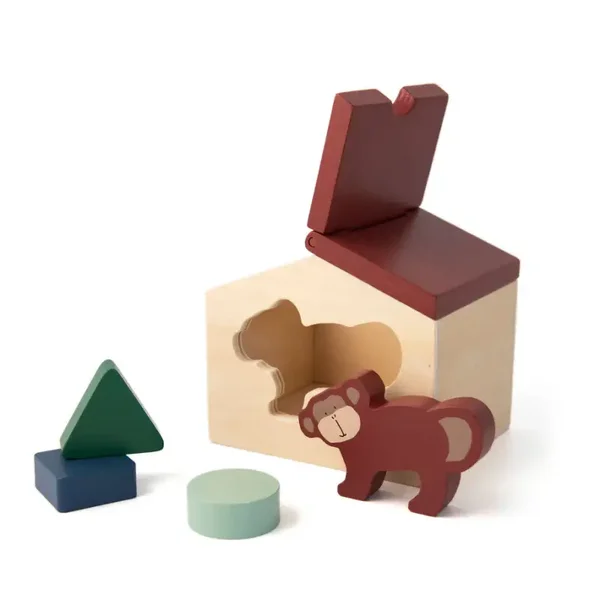Jeu d'association de formes en bois – Monsieur Singe | Trixie