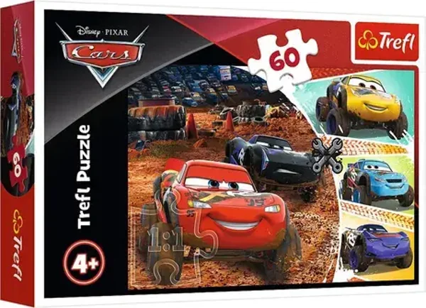 Puzzle Cars Mc Queen - + 4 Ans - 60 Pièces