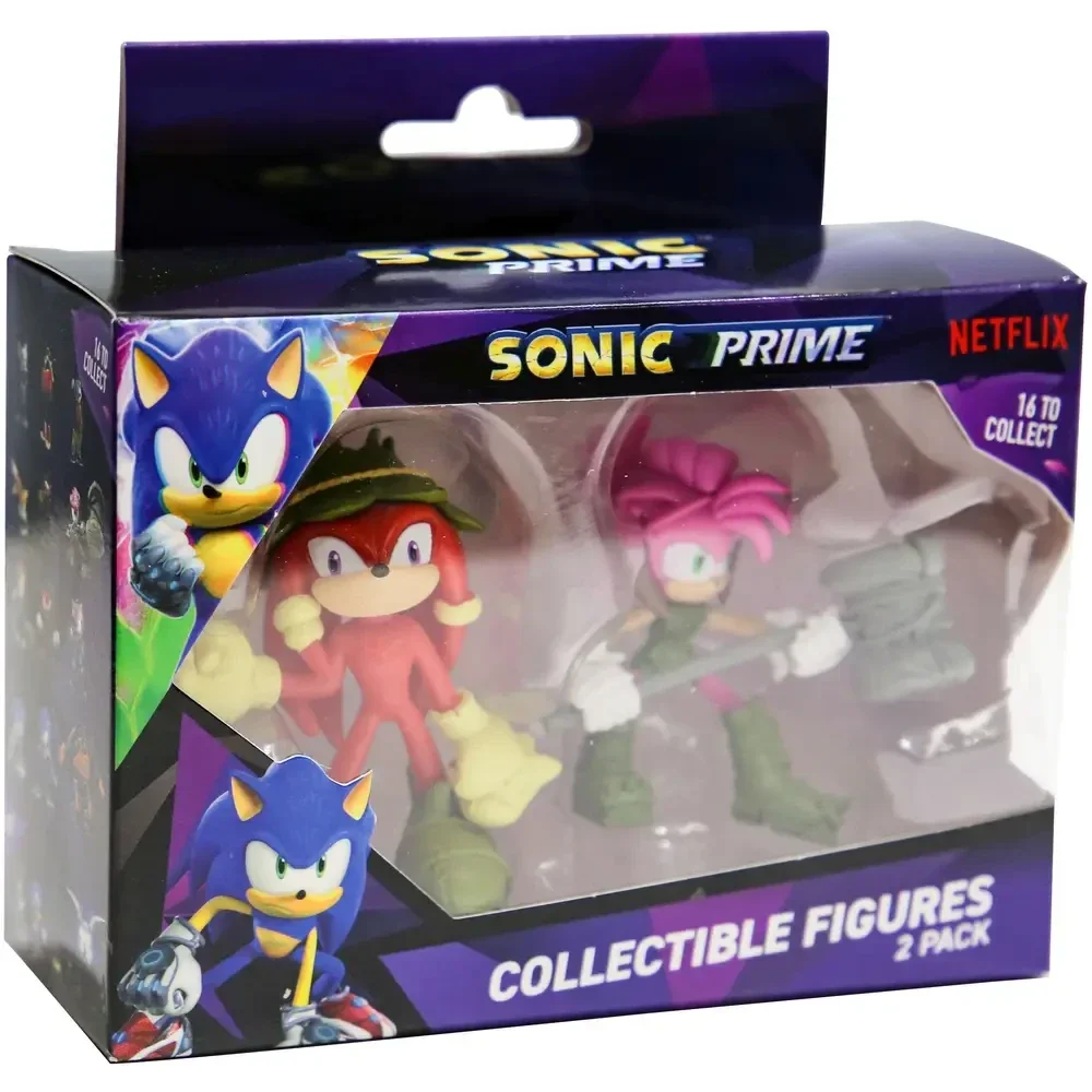 SONIC PRIME 39442 FIGURINES 2 PACK KNUCKLES BCM + AMY
