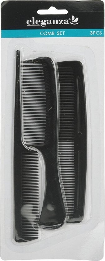 Set de peignes - Noir 3 pièces
