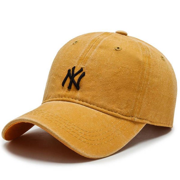 Casquette Vintage Brodé  Unisexe NY Jaune (H/F)