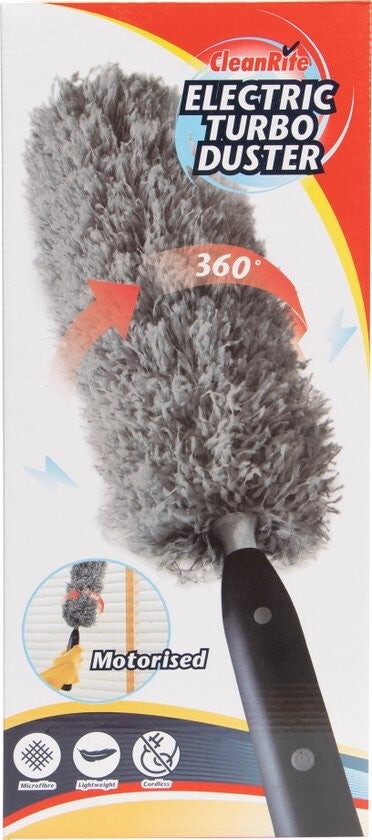 Cleanrite Plumeau Électrique Turbo Spin Duster (Gris)