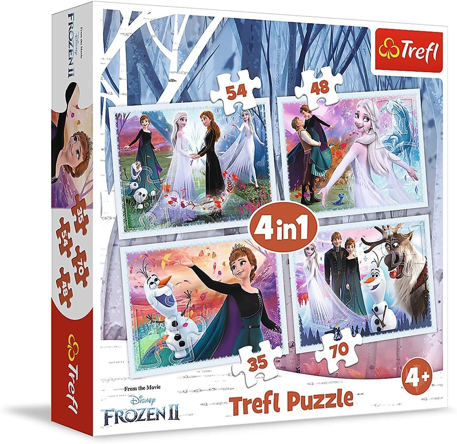 Le Coffret Magique - Puzzle 4 en 1 La Reine des Neiges 2