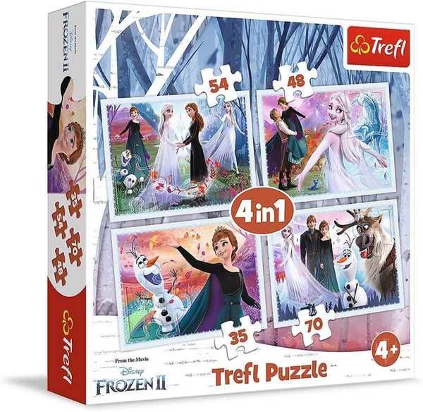 Le Coffret Magique - Puzzle 4 en 1 La Reine des Neiges 2