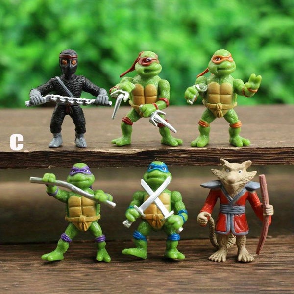 Lot de 6 Figurines tortue ninja