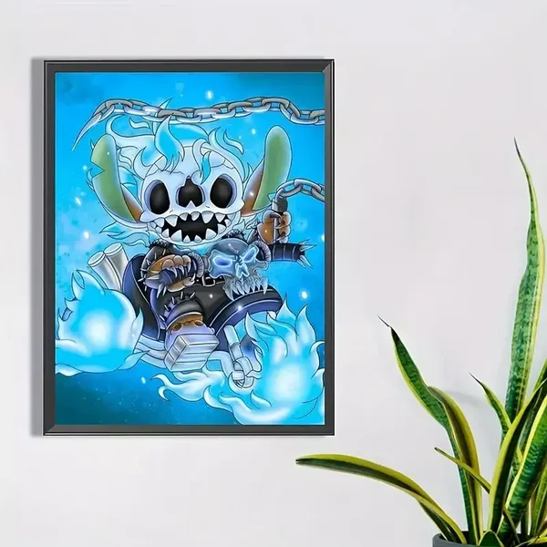 Diamond Painting Stitch Squelette 20x30 cm