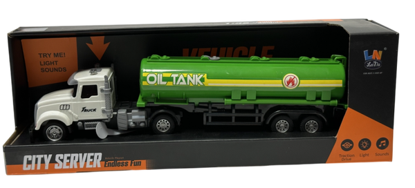 Camion citerne sonore et lumineux