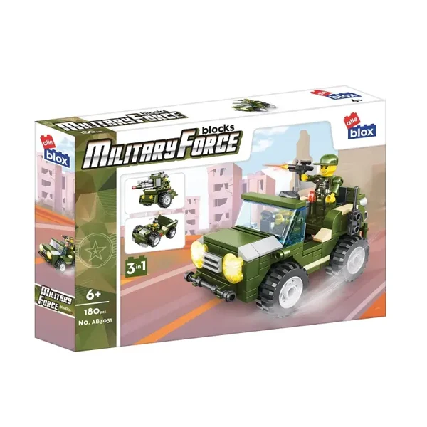 Voiture militaire tout-terrain 3 en 1