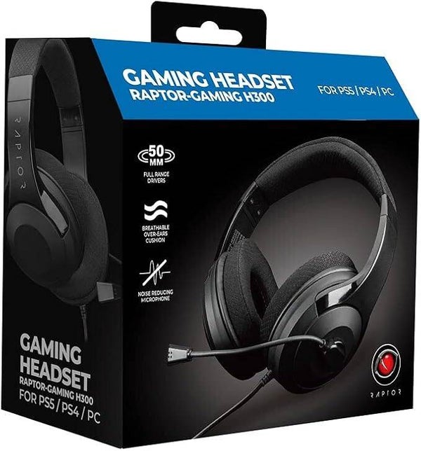 Casque de jeu Raptor H300 Noir