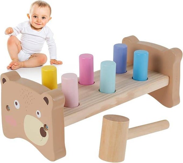 Ours en peluche marteau pour enfants Hope Toys