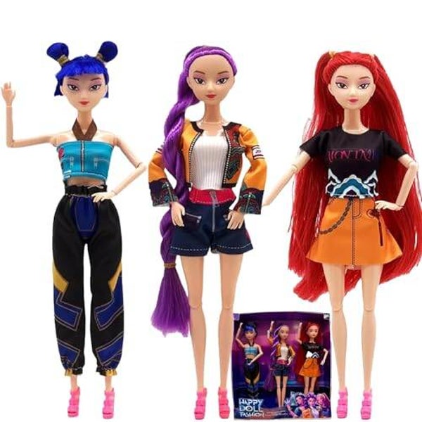 Poupée chantante K-pop Demon Hunters  Rumi, Mira et Zoey (30 cm)