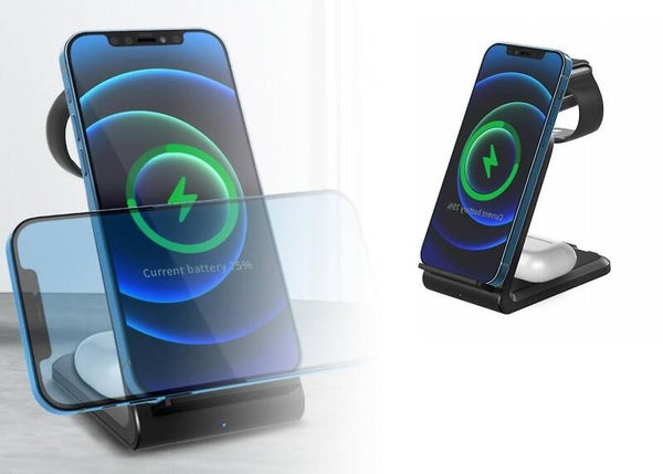 Station de recharge  rapide  15 W 3 en 1