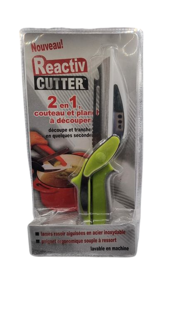 coupe express 2 en 1 ,couteau et planche a decouper